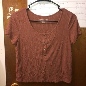 American Eagle burnt orange top